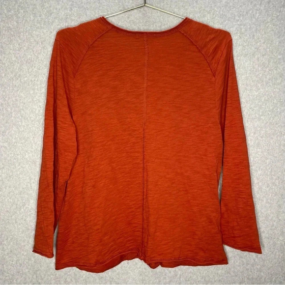 Habitat Cotton Lagenlook Pebble Rolled Edge Button Down Long Sleeve Cardigan Top - Picture 5 of 6